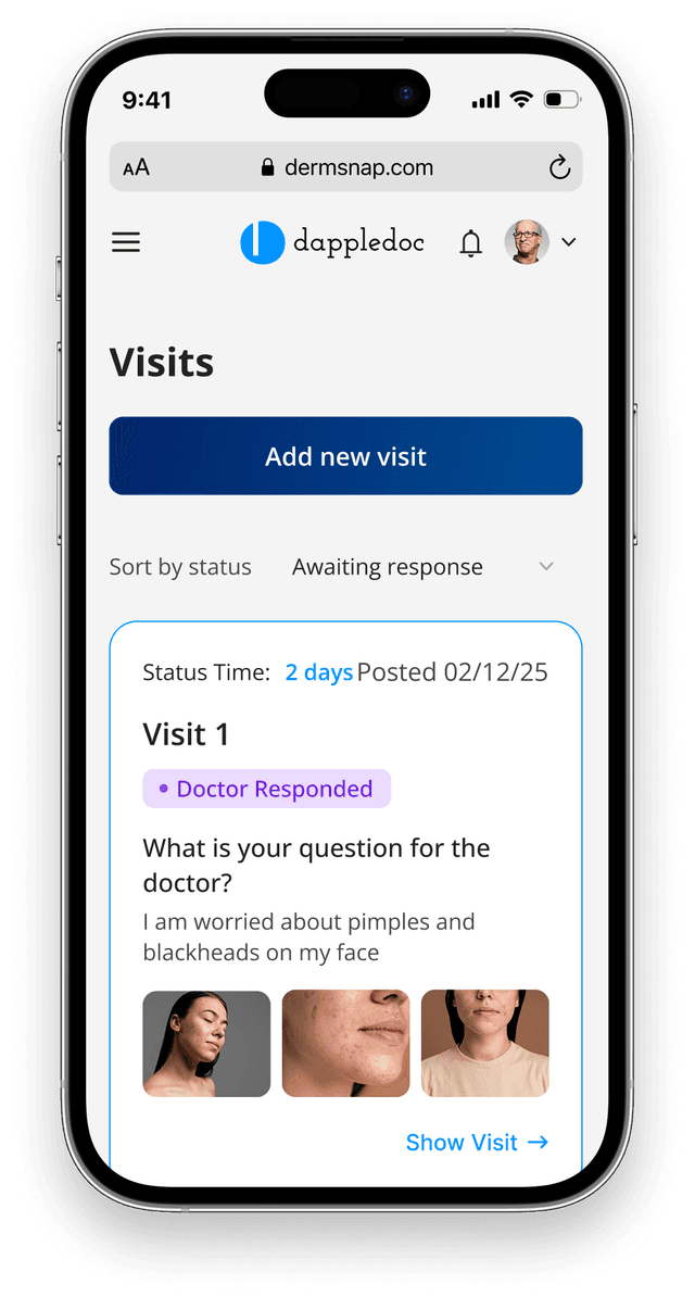 Image with mobile version of DappleDoc application